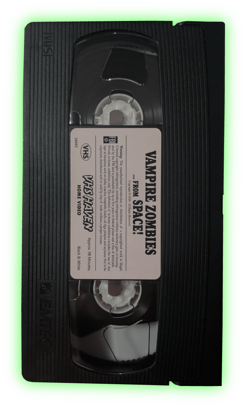 Pre-Order Vampire Zombies ...From Space VHS