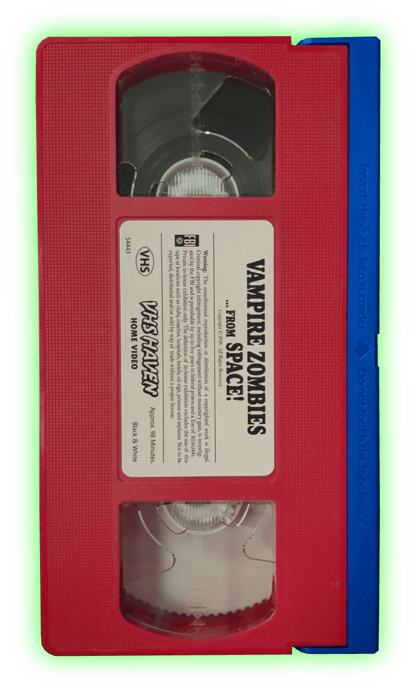 Pre-Order Vampire Zombies ...From Space VHS